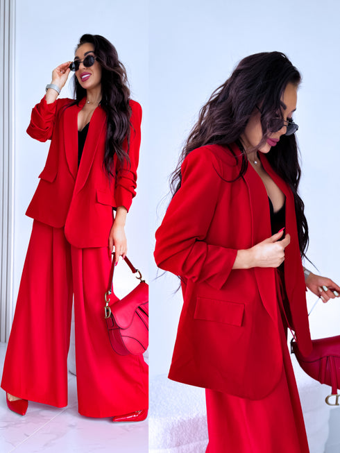 Red, ONE SIZE jacket + red top